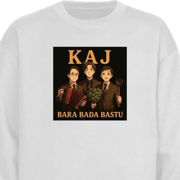 Sweatshirt | Bekväm Collegetröja för Vuxna KAJ Bara bada bastu