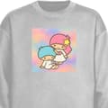 Miniatyrbild 4 av 4: Sweatshirt | Bekväm Collegetröja för Vuxna Kawaii Sanrio Kiki Lola Little Twin Stars
