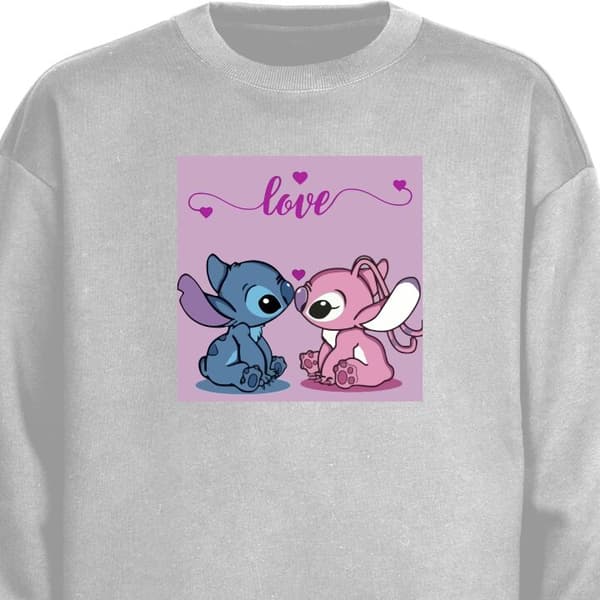 Barn Sweatshirt | Bekväm och Stilren Collegetröja Lilo & Stitc