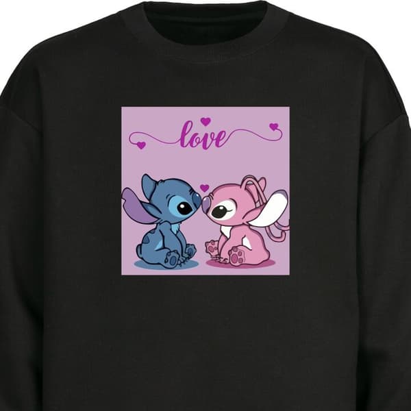 Barn Sweatshirt | Bekväm och Stilren Collegetröja Lilo & Stitc