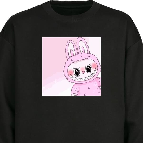 Børnebluse | Komfortabel og Stilet College Bluse Labubu Bunny