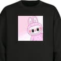 Miniatyrbillede 1 af 4: Børnebluse | Komfortabel og Stilet College Bluse Labubu Bunny