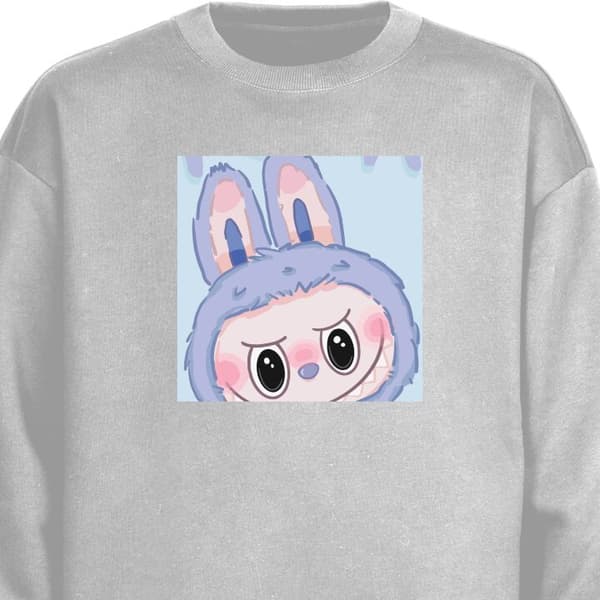 Sweatshirt | Behagelig Collegebluse til Voksne Blue Bunny Labu