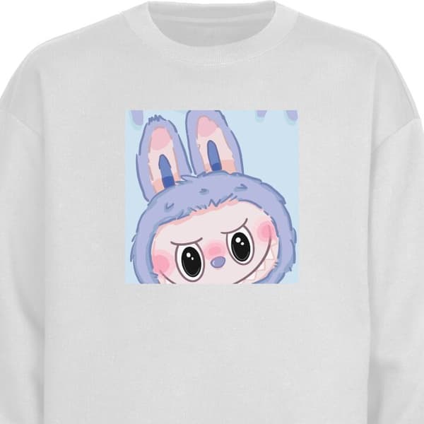 Sweatshirt | Behagelig Collegebluse til Voksne Blue Bunny Labu