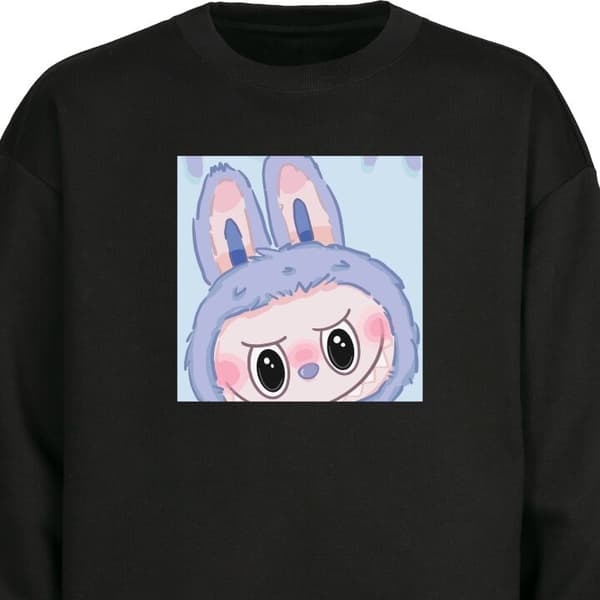 Sweatshirt | Behagelig Collegebluse til Voksne Blue Bunny Labu