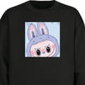 Miniatyrbillede 1 af 4: Sweatshirt | Behagelig Collegebluse til Voksne Blue Bunny Labu