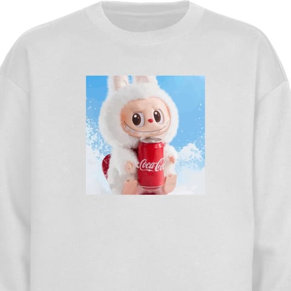Sweatshirt | Bekväm Collegetröja för Vuxna Labubu Summer Editi
