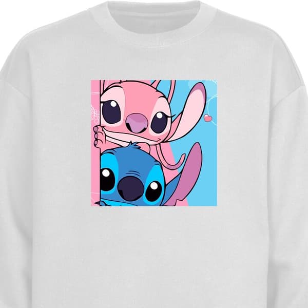 Sweatshirt | Behagelig Collegebluse til Voksne Stitch & Angel