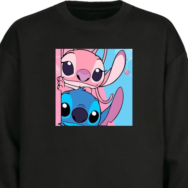 Sweatshirt | Behagelig Collegebluse til Voksne Stitch & Angel