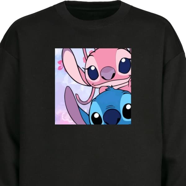 Sweatshirt | Behagelig Collegebluse til Voksne Stitch & Angel