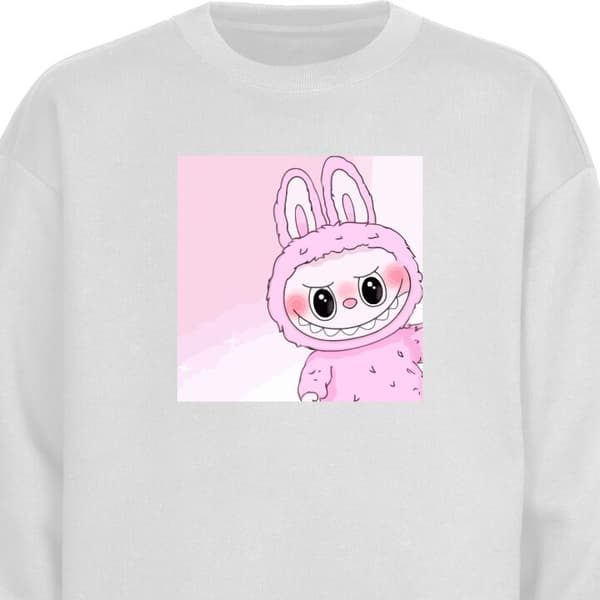 Sweatshirt | Komfortabel Collegegenser for Voksne Labubu Bunny