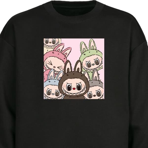 Sweatshirt | Behagelig Collegebluse til Voksne Labubu Classics