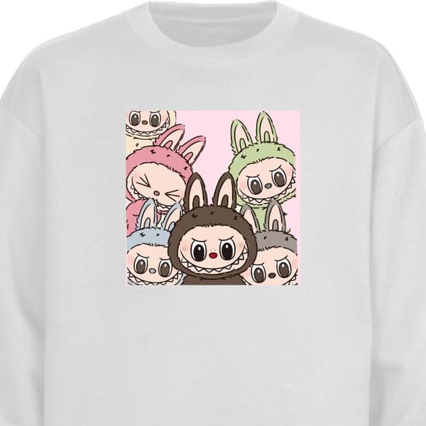 Sweatshirt | Behagelig Collegebluse til Voksne Labubu Classics