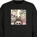 Miniatyrbilde 1 av 4: Sweatshirt | Komfortabel Collegegenser for Voksne Labubu Paste