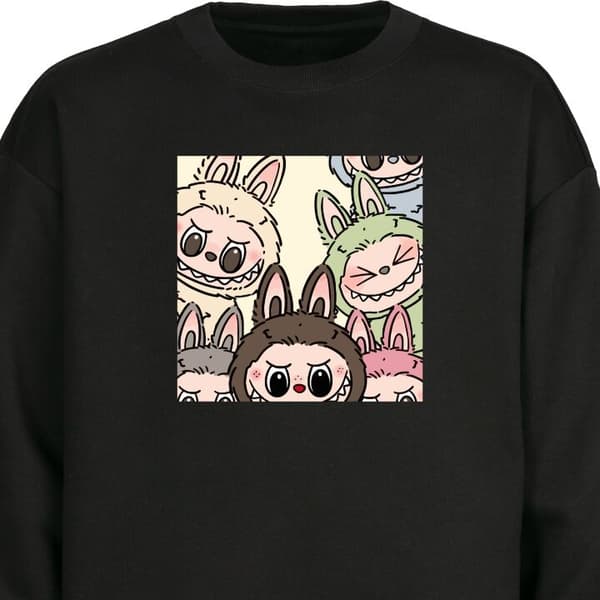 Sweatshirt | Komfortabel Collegegenser for Voksne Labubu Paste