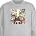 Miniatyrbilde 1 av 4: Sweatshirt | Komfortabel Collegegenser for Voksne Labubu Paste