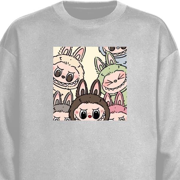 Collegepaita | Mukava Collegepaita aikuisille Labubu Pastel Co