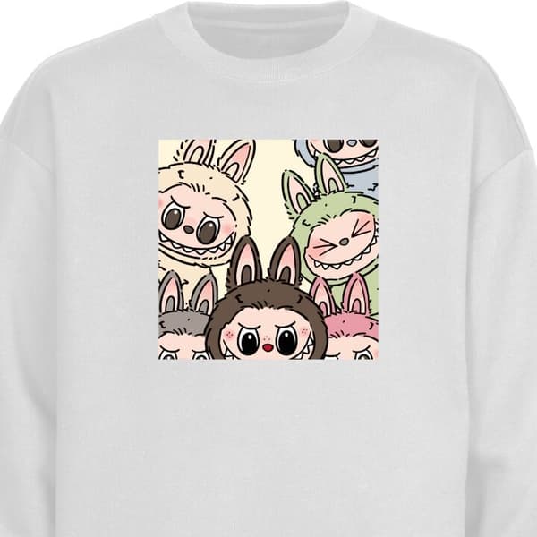 Sweatshirt | Komfortabel Collegegenser for Voksne Labubu Paste