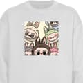 Miniatyrbilde 1 av 4: Sweatshirt | Komfortabel Collegegenser for Voksne Labubu Paste