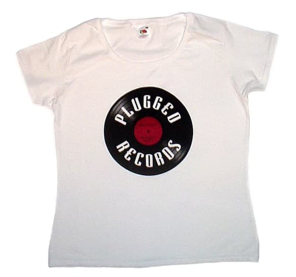 T-shirt lady fit: Plugged Records Logo (X-Small)