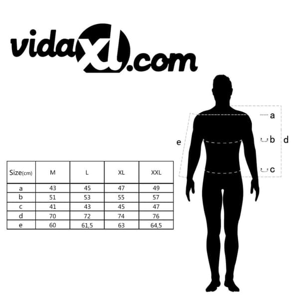 vidaXL cardigan til herrer M sort