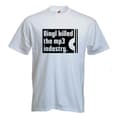 Miniatyrbild 2 av 2: Tshirt: Vinyl Killed The Mp3 Industry (vit)