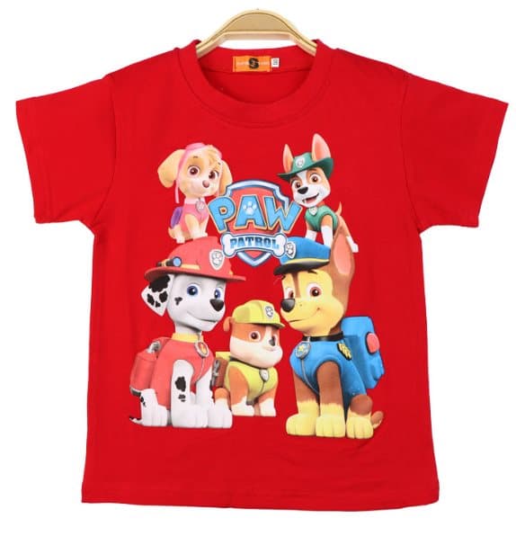 T SHIRT PAW PATROL 3 Färger 2 Storlekar
