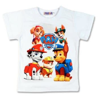 T SHIRT PAW PATROL 3 Färger 2 Storlekar