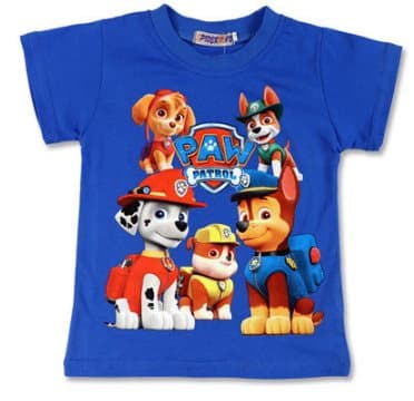T SHIRT PAW PATROL 3 Färger 2 Storlekar
