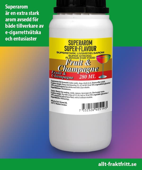 Superarom Frukt & Champagne 280 ML