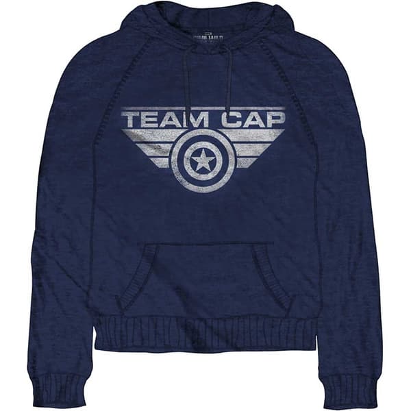 Marvel Comics Unisex Pullover Hoodie: Captain America Civil War Team Cap (Small)