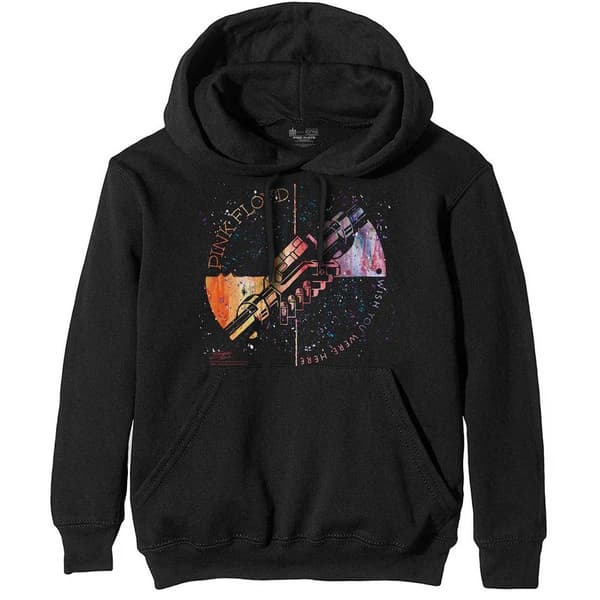 Pink Floyd Unisex Pullover Hoodie: Machine Greeting Orange (Small)