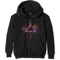 Miniatyrbilde 1 av 3: Pink Floyd Unisex Pullover Hoodie: Dark Side of the Moon Pink Splatter (Medium)