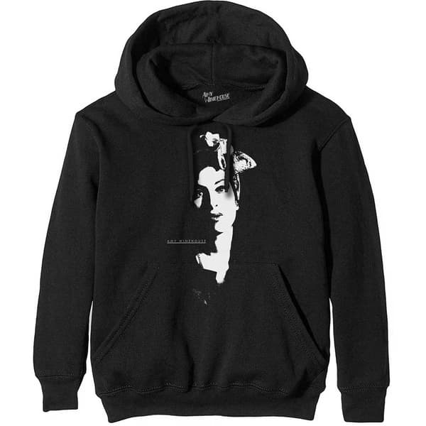 Amy Winehouse Unisex Pullover Hoodie: Scarf Portrait (Medium)