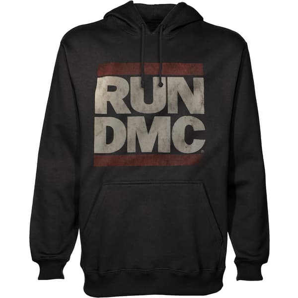 Run DMC Unisex Pullover Hoodie: Logo (Large)