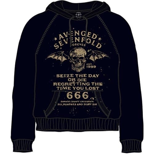 Avenged Sevenfold Unisex Pullover Hoodie: Seize the Day (X-Large)