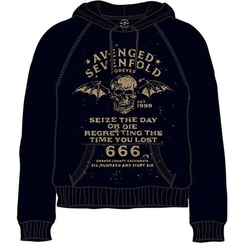 Avenged Sevenfold Unisex Pullover Hoodie: Seize the Day (XX-Large)