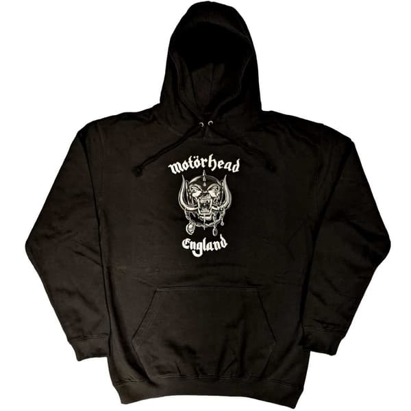 Motorhead Unisex Pullover Hoodie: England (Small)