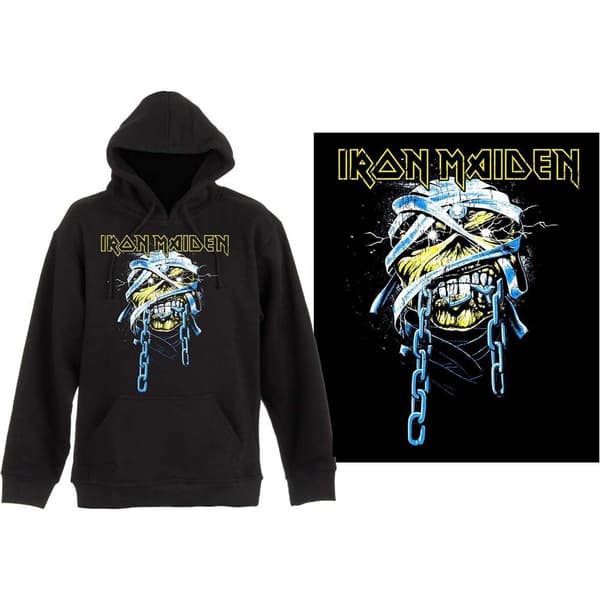Iron Maiden Unisex Pullover Hoodie: Powerslave (X-Large)
