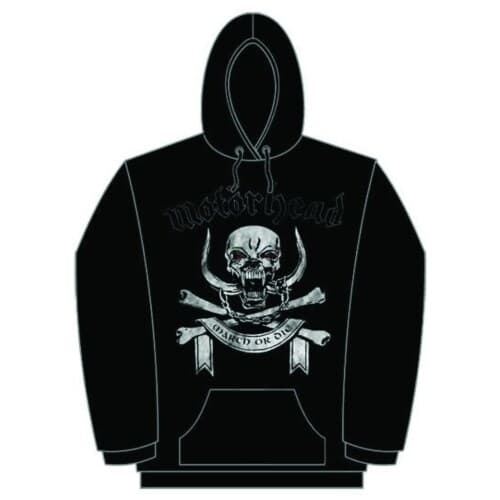 Motorhead Unisex Pullover Hoodie: March or Die (XX-Large)