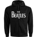 Miniatyrbilde 1 av 4: The Beatles Unisex Zipped Hoodie: Drop T Logo (XX-Large)