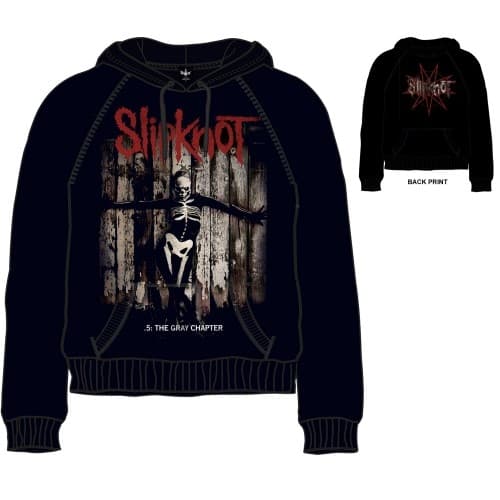 Slipknot Unisex Pullover Hoodie: .5 The Gray Chapter (X-Large) (Back Print)