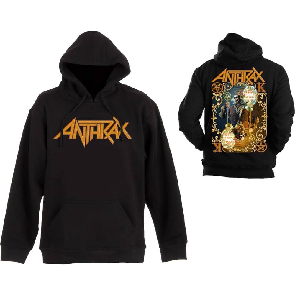 Anthrax Unisex Pullover Hoodie: Evil Twin (Back Print) (Medium)