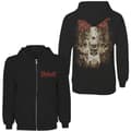 Miniatyrbild 1 av 2: Slipknot Unisex Zipped Hoodie: Skull Teeth (Small) (Back Print)