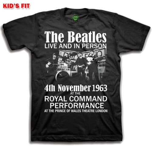 The Beatles Kids T-Shirt: Live & in Person (9-10 Years)