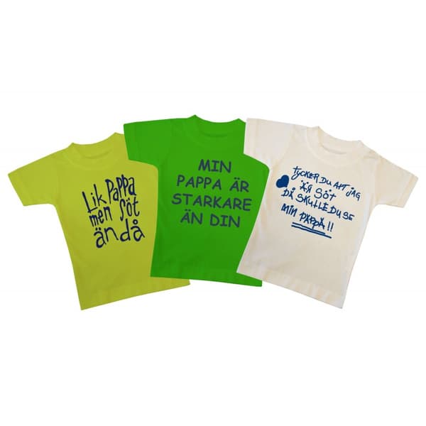 T-paita 3-pack Fars dag