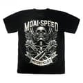 Miniatyrbild 1 av 4: T-shirt Moai Speed - Motorcyclist Skull Retro