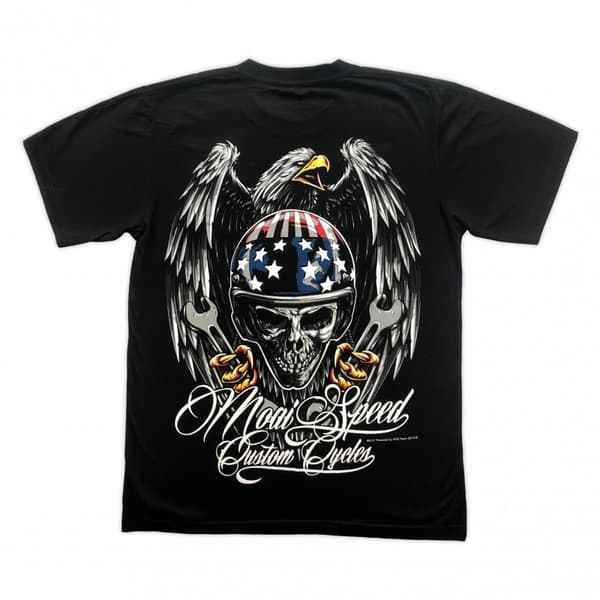 T-shirt Moai Speed - Custom Cycles Retro XL