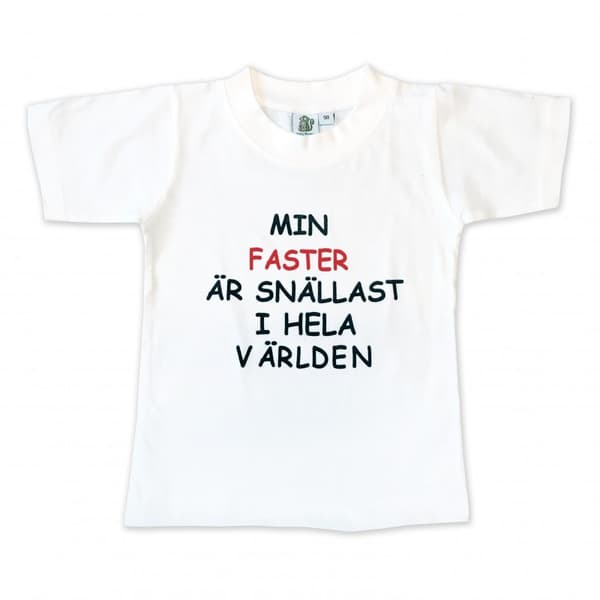 T-paita Min faster är snällast i hela världen! 90 (86/92)