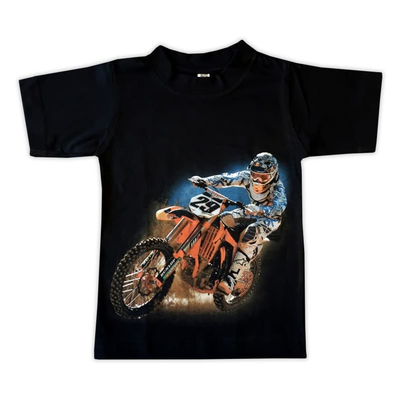 T-shirt Orange Cross